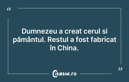 Dumnezeu a creat cerul și pământul. R...