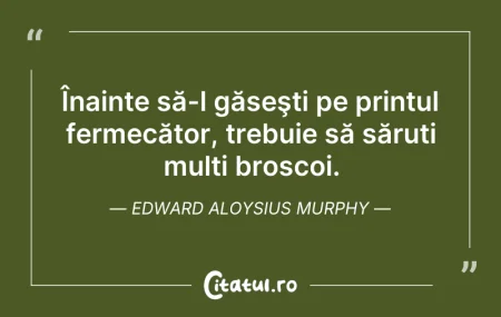 Citeste si: Înainte să-l găseşti pe prințul fermecăt...