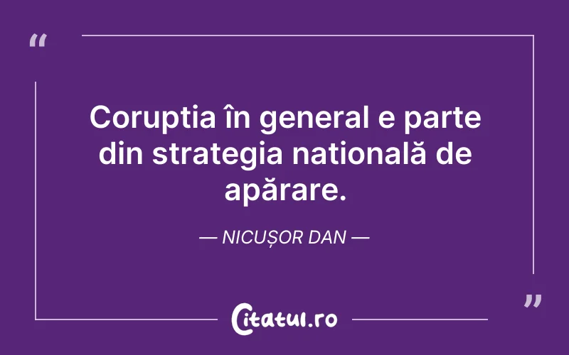 Coruptia în general e parte din strategia națională de apărare. Nicușor Dan