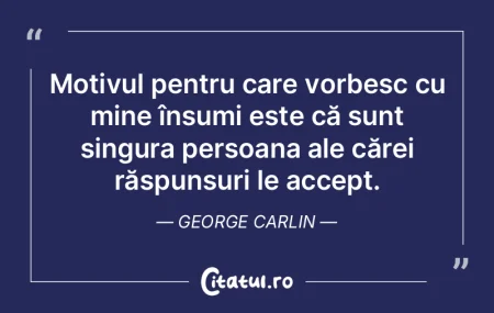 Motivul pentru care vorbesc cu mine îns...
