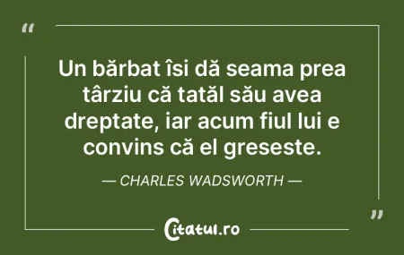 Un bărbat își dă seama prea târziu ... Un bărbat își dă seama prea târziu ...