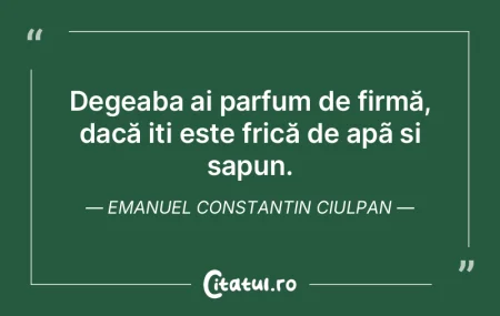 Degeaba ai parfum de firmă, dacă iti e... Degeaba ai parfum de firmă, dacă iti e...