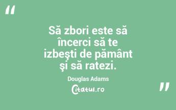 Să zbori este să încerci să te izbe... Să zbori este să încerci să te izbe...