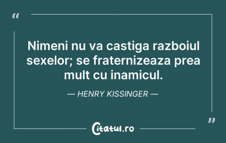 Nimeni nu va castiga razboiul sexelor; s...