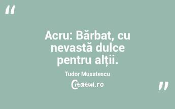 Acru: Bărbat, cu nevastă dulce pentru ... Acru: Bărbat, cu nevastă dulce pentru ...