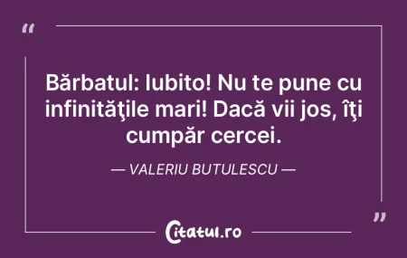     Bărbatul: Iubito! Nu te pune cu inf...