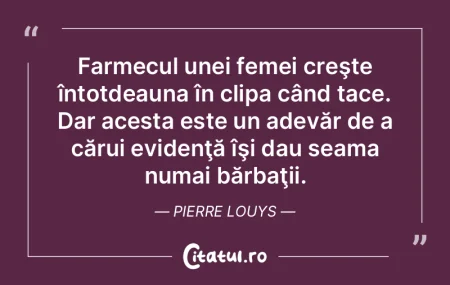 Farmecul unei femei creşte întotdeauna...