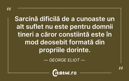 Sarcină dificilă de a cunoaște un alt...