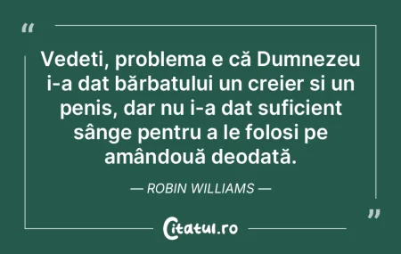 Vedeți, problema e că Dumnezeu i-a dat... Vedeți, problema e că Dumnezeu i-a dat...