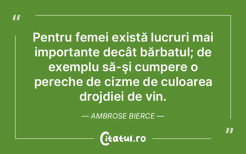 Citat Ambrose Bierce - citate barbati