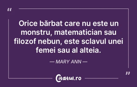 Orice bărbat care nu este un monstru, m... Orice bărbat care nu este un monstru, m...