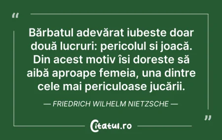 Bărbatul adevărat iubește doar două ...