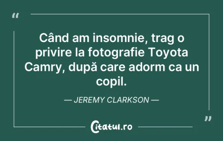 Când am insomnie, trag o privire la fot...