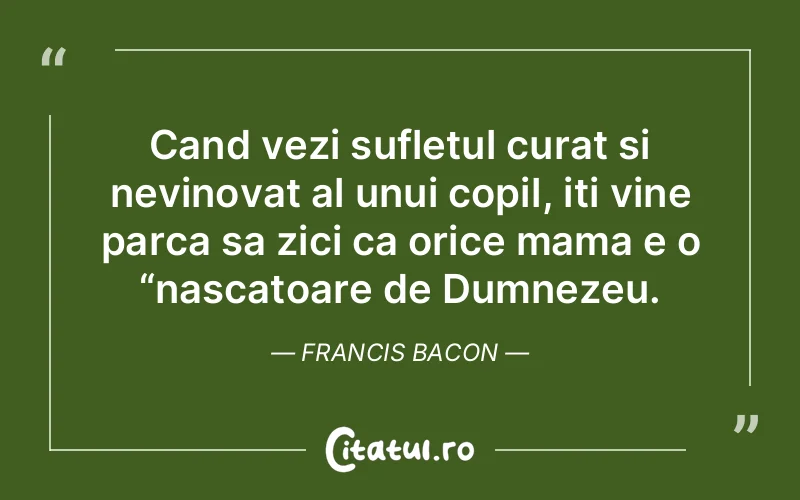 Citat Francis Bacon - citate copii