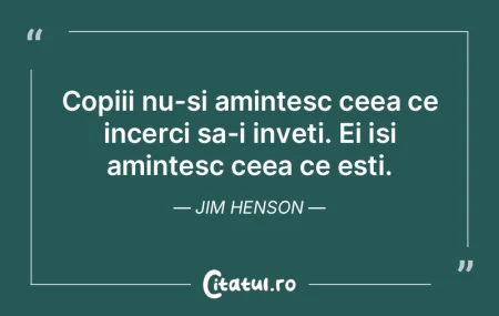 Copiii nu-si amintesc ceea ce incerci sa...