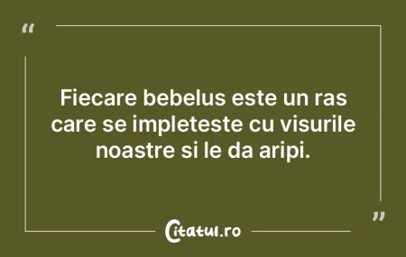 Fiecare bebelus este un ras care se impl...