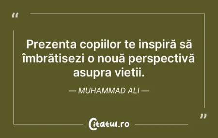 Prezența copiilor te inspiră să îmbr...