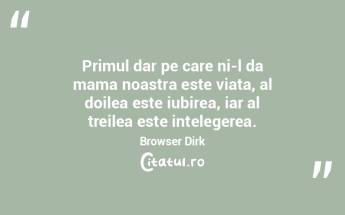 Primul dar pe care ni-l da mama noastra ... Primul dar pe care ni-l da mama noastra ...