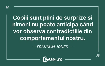 Copiii sunt plini de surprize și nimeni...