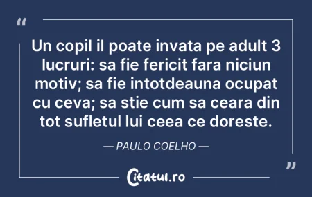 Un copil il poate invata pe adult 3 lucr...