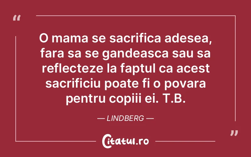 Citat Lindberg - citate copii
