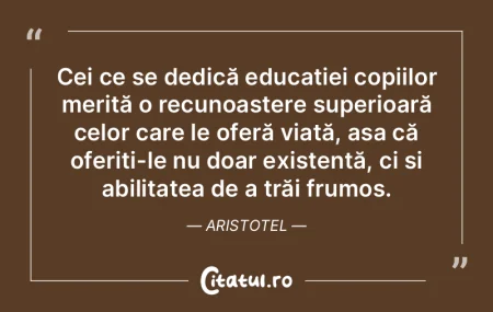 Cei ce se dedică educației copiilor me...