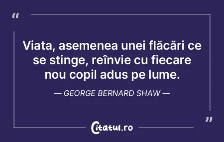 Viața, asemenea unei flăcări ce se st...