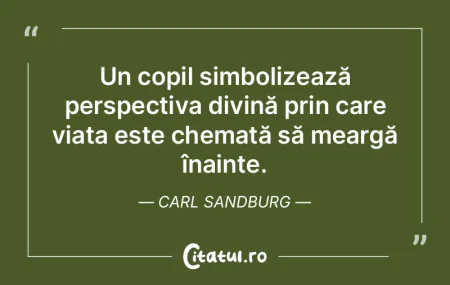 Un copil simbolizează perspectiva divin...