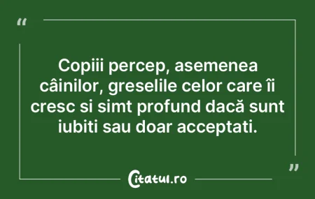 Copiii percep, asemenea câinilor, greș...