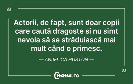 Actorii, de fapt, sunt doar copii care c...