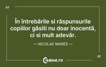În întrebările și răspunsurile copi...