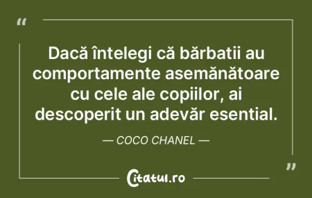 Dacă înțelegi că bărbații au compo...