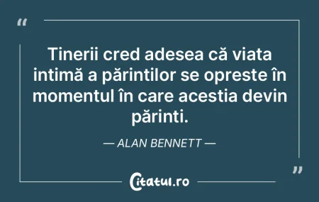 Tinerii cred adesea că viața intimă a...