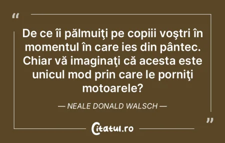 De ce îi pălmuiţi pe copiii voştri �...