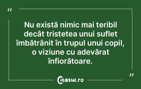 Nu există nimic mai teribil decât tris...