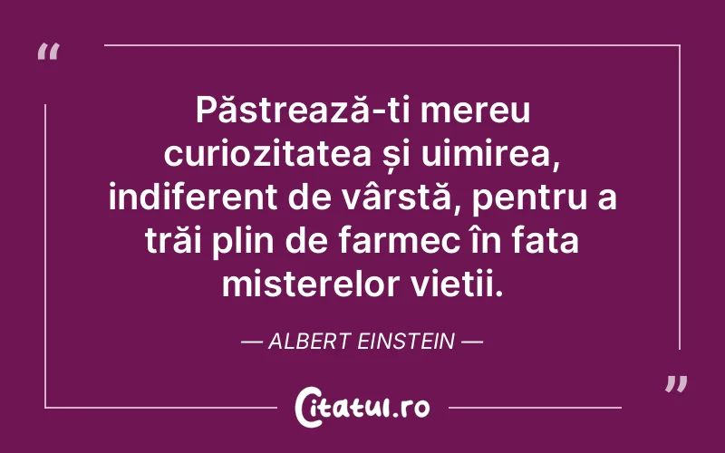 Citat Albert Einstein - citate copii