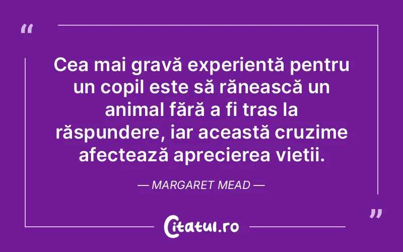 Citat Margaret Mead - citate copii