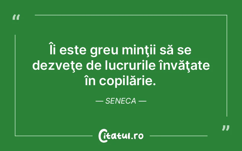 Citat Seneca - citate copii