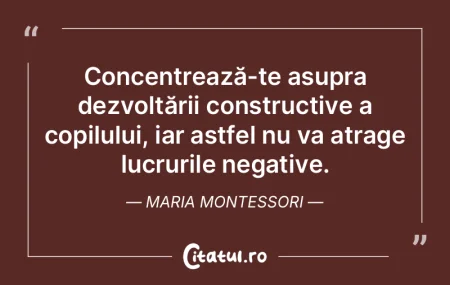 Concentrează-te asupra dezvoltării con...