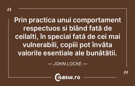 Prin practica unui comportament respectu...