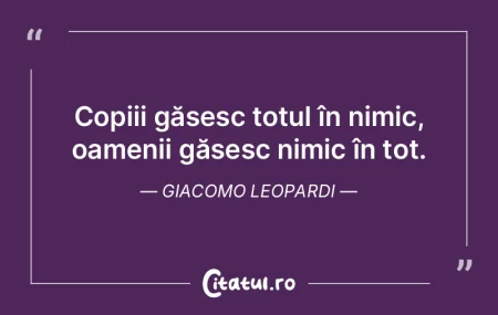 Copiii găsesc totul în nimic, oamenii ...