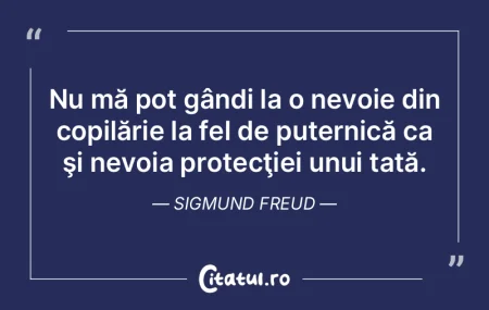 Nu mă pot gândi la o nevoie din copil�...