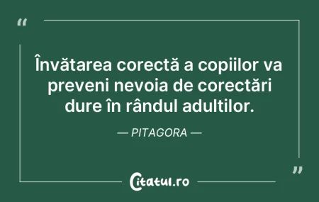 Învățarea corectă a copiilor va prev...