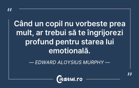 Când un copil nu vorbește prea mult, a...