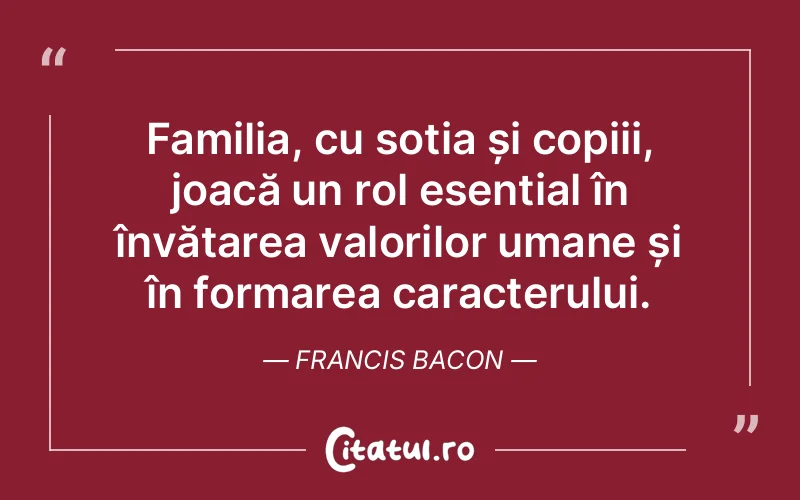 Citat Francis Bacon - citate copii