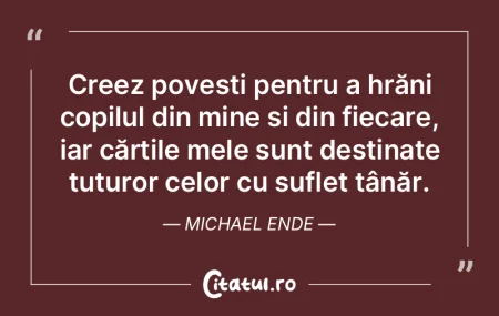 Creez povești pentru a hrăni copilul d...
