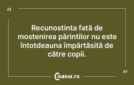 Recunoștința față de moștenirea pă...