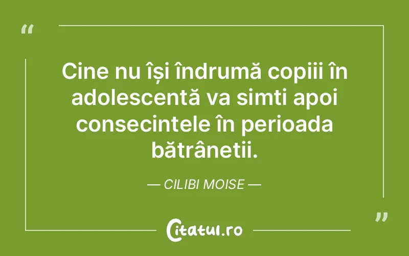 Citat Cilibi Moise - citate copii