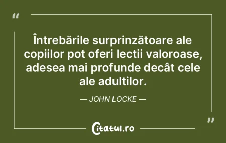 Întrebările surprinzătoare ale copiil...