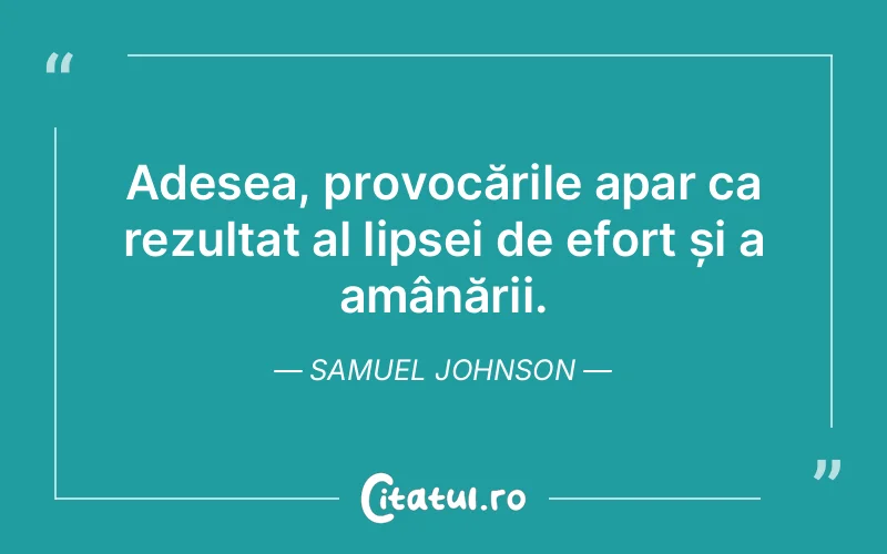 Citat Samuel Johnson - citate copii